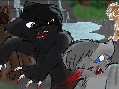 Random spirits (don't know their names), Jayfeather and Breezepelt