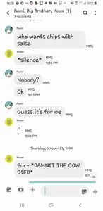 Is this what my friends do in a group chat when I have to leave QwQ