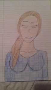 Very first Drawing of a person. At midnight. Thoughts?