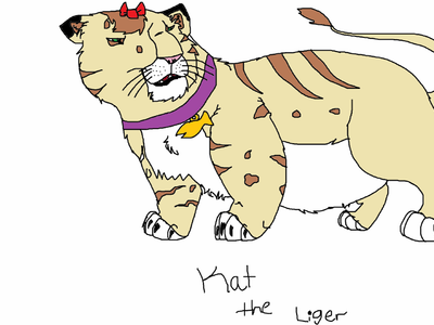 Kat the Liger for @PikachuKitty