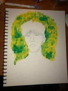 painting a boy, will probably delete and then repost it when it’s done