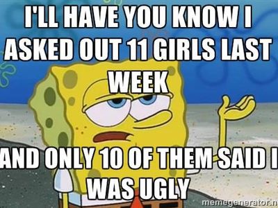 Did better than me spongy boi