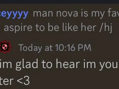 OMG OMG NOVA NOTICED MEEE AHHHHHH
