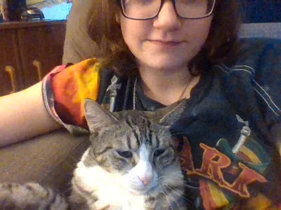 that is my cat whom we call Cow