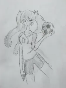 I screwed up on her hand, but here