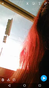 My hair looks awesome in the sunlight