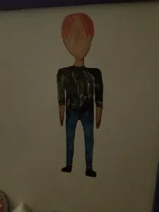 Please excuse my bad attempt at drawing ? (his hands look like Patrick's from Spongebob ?)