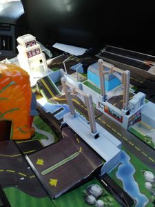 The inside of the big micromachines truck