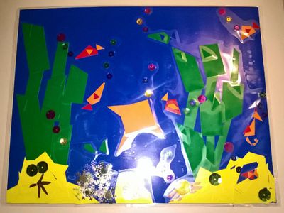 Can anyone guess what is in this art piece I made?