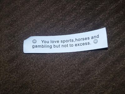 So much for Fortune Cokkies being about fortunes.