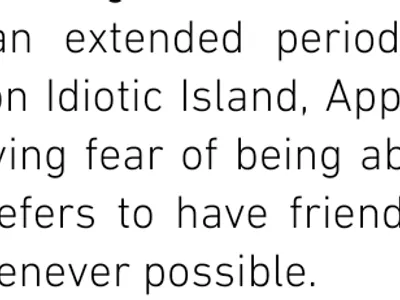 Sounds like apple and I share the same fear =P