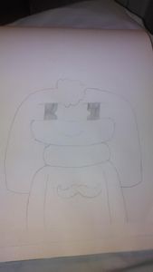 mimiga me wearing a warfstache sweater X3