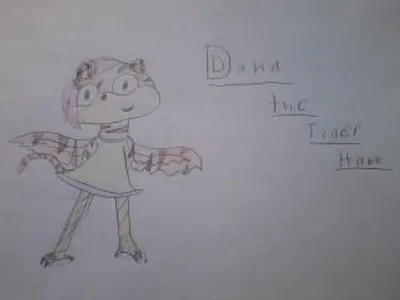 Dana the Tiger Hawk (still deciding wether to keep her or give her away)