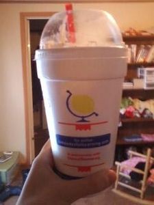 My sonic blast shake, its caramel brownie