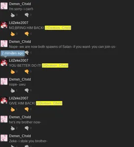 Bro- your bro's freaking out-