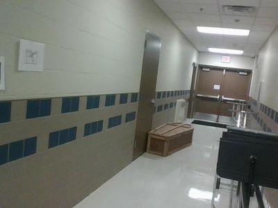 why is there a coffin in the band hallway???