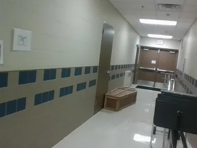 why is there a coffin in the band hallway???