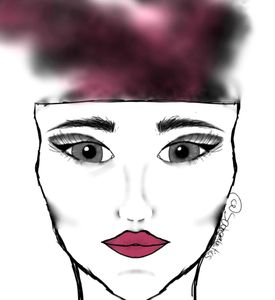 Think I liked it when I colored in the lips better,,