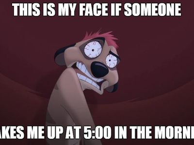 XD that actually would be my face in the mornings