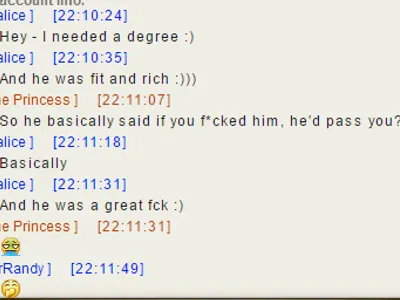 WTF MALICE!!!!!!!! (This girl basically f*cked her uni teacher)
