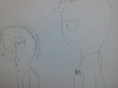 Ellie x Mike.(Mike's head is to big ;-;)