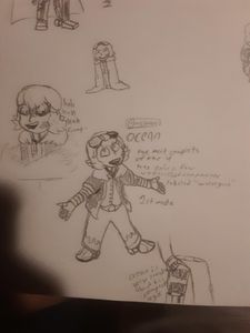 he drew ocean too