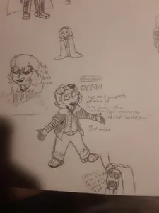he drew ocean too