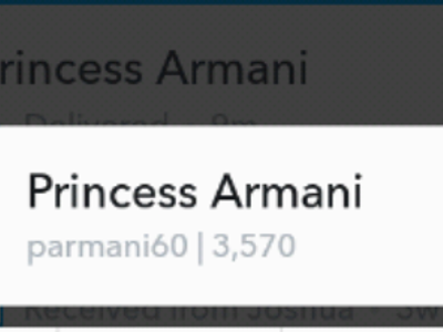 That "Princess Armani" who added me on Snapchat?