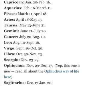 If anyone wants to check their new Zodiac signs...
