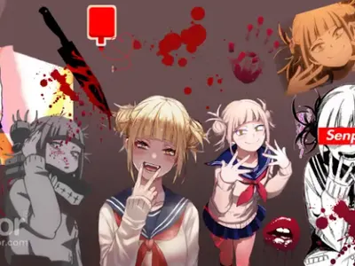 Old Himiko Toga Wallpaper I made in Middle School :}