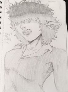 So- my friend drew my oc, I'm simping so hard