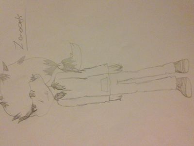Attemption on drawing Zoroark XD (Not colored cuz I was lazy XD)