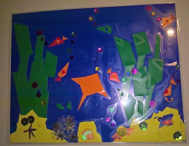 Can anyone guess what's in this art piece I made?
