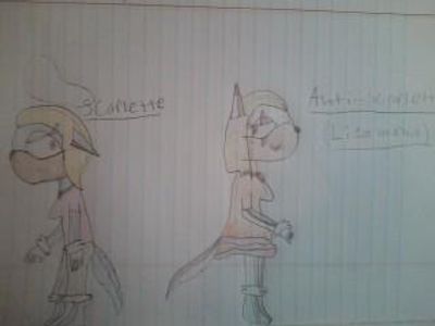 Scarlette and Lizamena (anti-Scarlette)