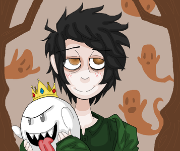 My male persona as a little boy. He loved ghosts very much, and thought he could see them at times.