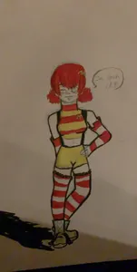 McDonald’s drawing as a girl