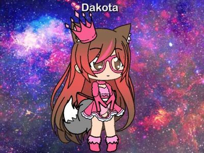 I love myself in GachaLife(my hair is not pink and brown, not long either, only red streaks in hair