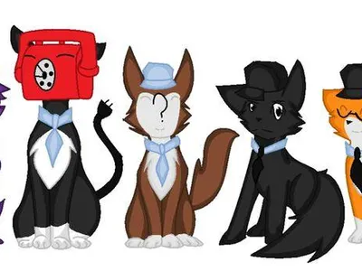 Nightguards as cats.