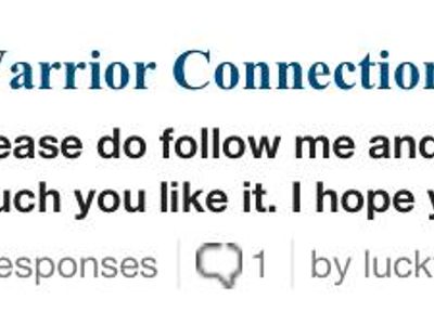 Great way to get followers...