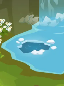 i was decorating my den in aj and i put water, inside of water