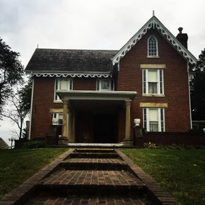 Took a pic before homecoming at a historical site