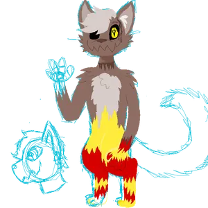 HNNN Furry Verrath ref WIP