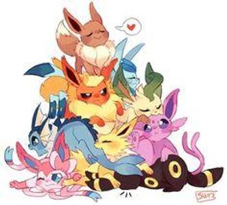 Eevees left: Jolteon Glaceon