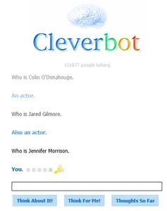 I am not Jennifer Morrison / @Emma_Swan Cleverbot!!