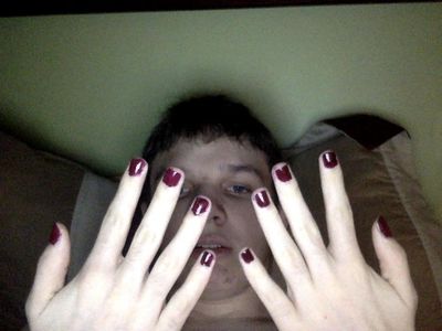 My first time painting my nails! (Cause I felt like it)