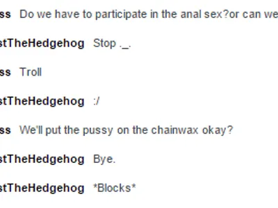 I can't stand him >_<