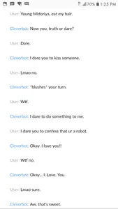 My conversation w cleverbot