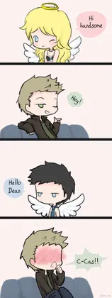The moment you realize Cas isn't wearing a shirt.