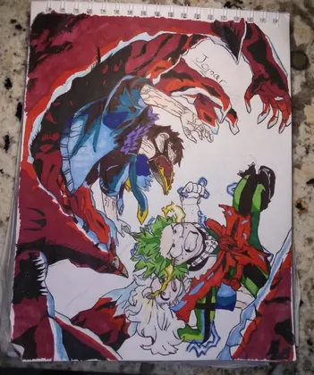 A kid did this in art class