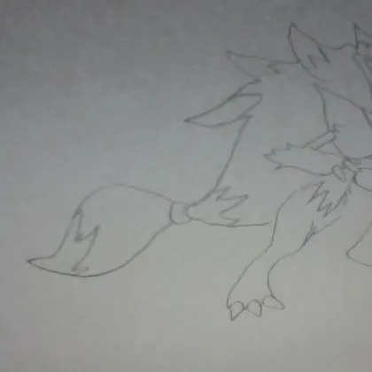 here is Zoroark @FandomLover its kinda blur sorry